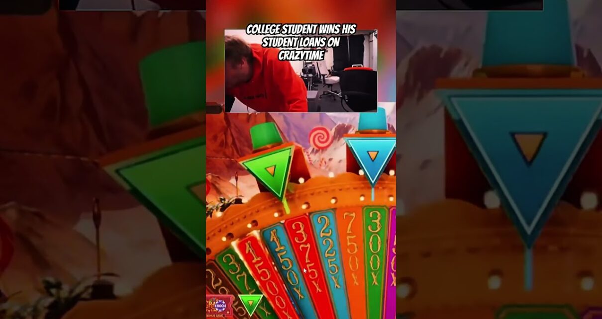College student wins his student loans on Crazytime Big Win College student wins his student loans on Crazytime Big Win