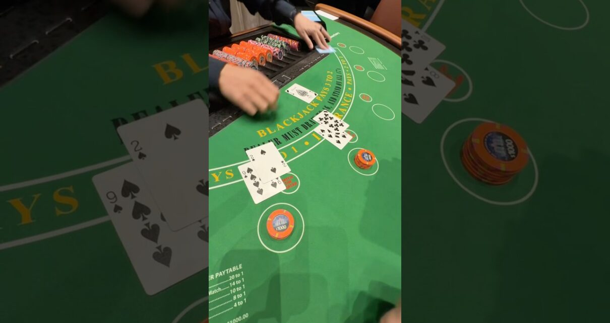 ,000 Hand X 2 at Blackjack – Big Win ,000 Hand X 2 at Blackjack – Big Win