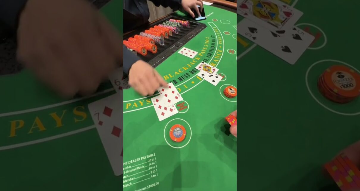 00 One Hand of Blackjack Big Win 00 One Hand of Blackjack Big Win