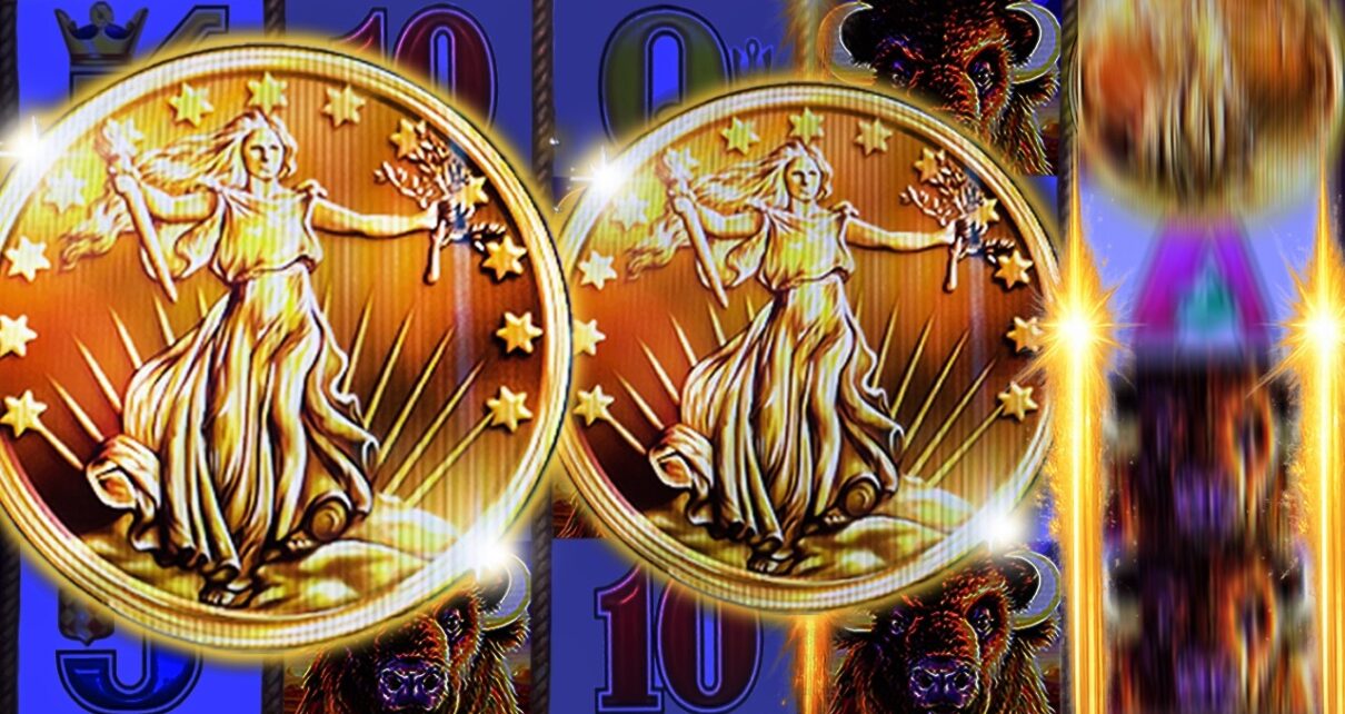 Two coins in, then something weird happened with a big win. Two coins in, then something weird happened with a big win.