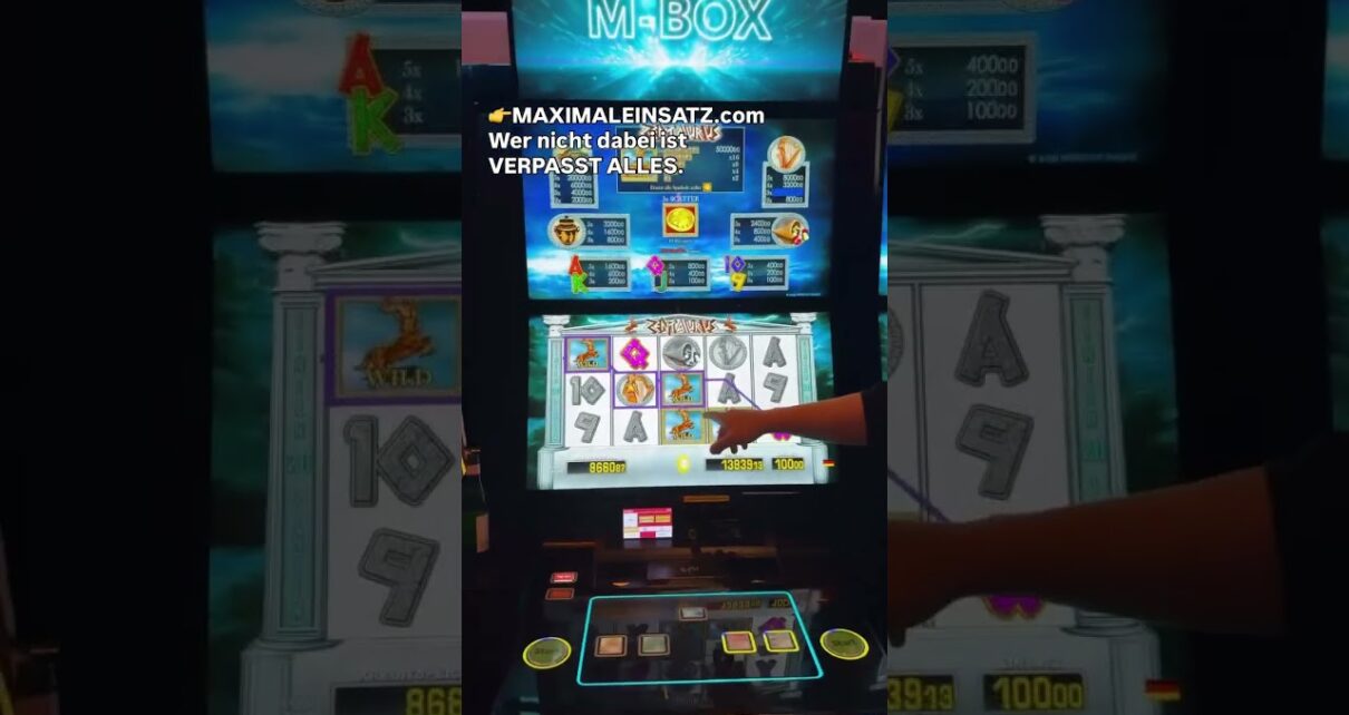 Big Win at Merkur Centaurus Massively on 100€ Bet for Charity! In the Real Casino with Maximum Bet. Big Win at Merkur Centaurus Massively on 100€ Bet for Charity! In the Real Casino with Maximum Bet.