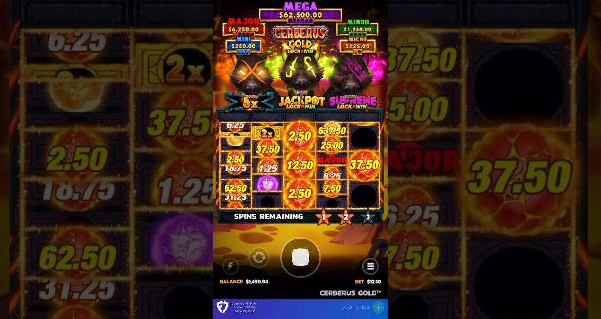 Big Win on Cerberus Gold Lock and Win Big Win on Cerberus Gold Lock and Win
