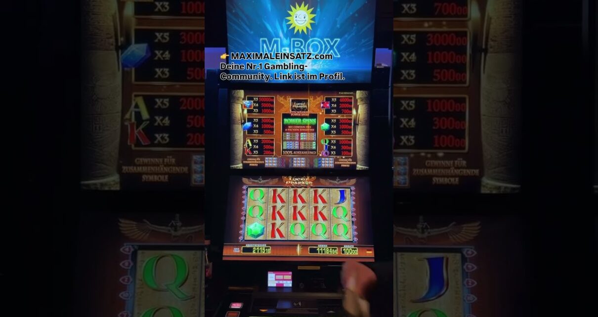 Merkur Lucky Pharao offers Big Win with 400 euro bet power spins in real casino with maximum bet. Merkur Lucky Pharao offers Big Win with 400 euro bet power spins in real casino with maximum bet.
