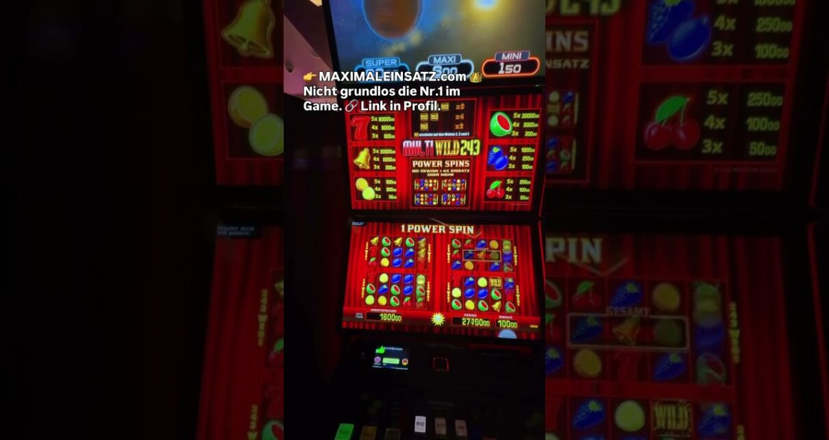 Merkur Multi Wild 243 for 27,700 Euro Power Spins Big Win All or Nothing and the Cameraman Messes Up the Recording Merkur Multi Wild 243 for 27,700 Euro Power Spins Big Win All or Nothing and the Cameraman Messes Up the Recording