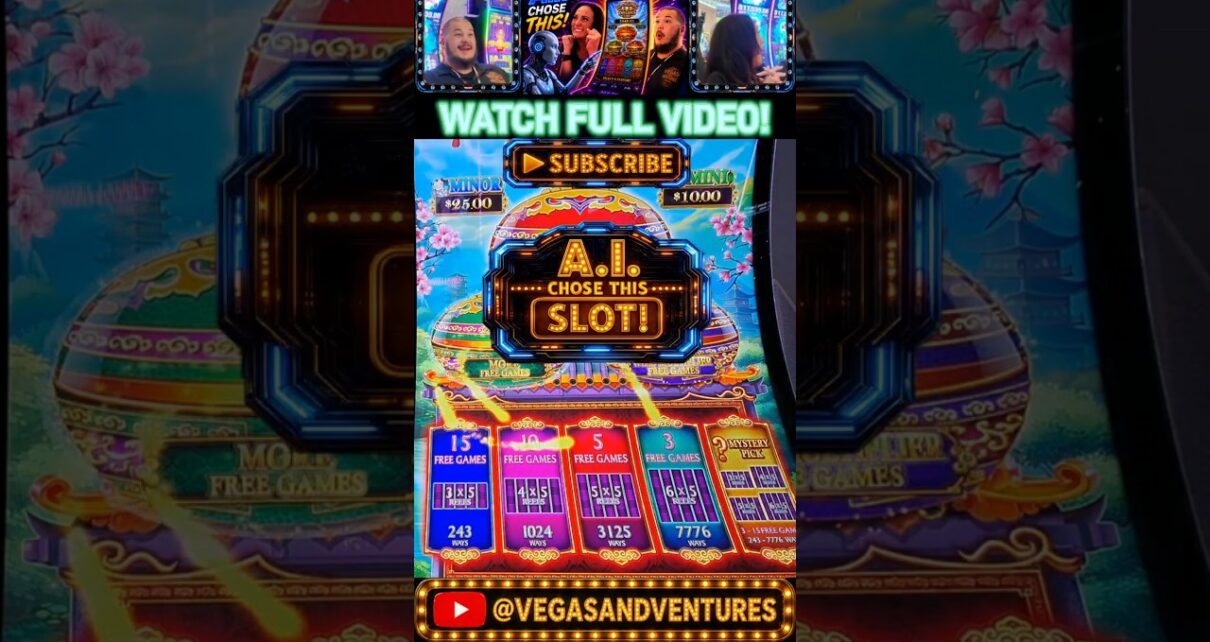 We Let A.I. Pick Our Slots And Big Win We Let A.I. Pick Our Slots And Big Win