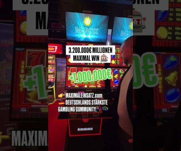 Big Win at Maximalen Einsatz Three Million Euro in the Casino